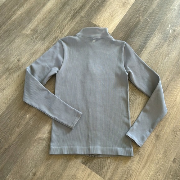 Fabletics - Ribbed Seamless Jacket- Stormcloud Jacket - Size Small - Picture 9 of 14